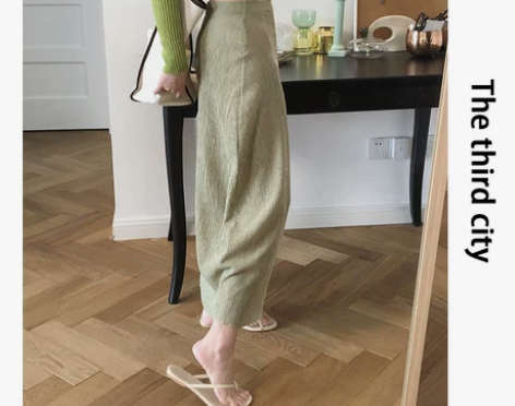 小众设计师不规则长裙女2021夏新品宽松高...