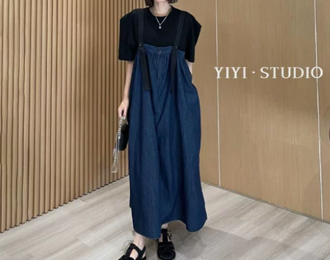 夏季新款小众连衣裙设计感女夏季复古法式