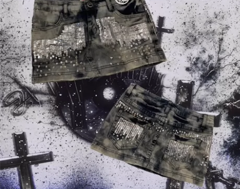 中古古着亚文化y2k千禧辣妹短裙短裤合集 ...