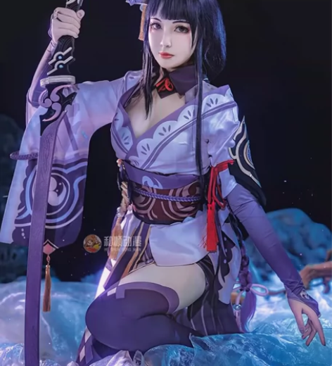 （大全套）原神雷电将军cos服稻妻城和服雷...