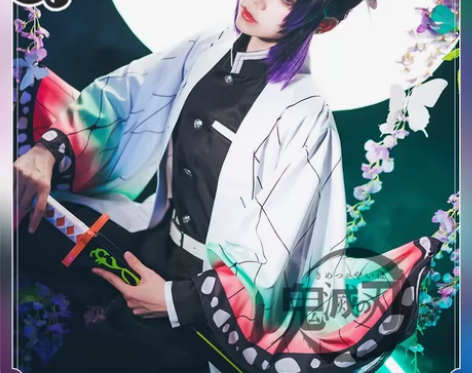 鬼灭之刃三町目家蝴蝶忍cos服 M码大全套...