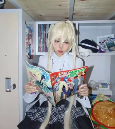 三町目缘分的天空春日野穹穹妹cos哥特洋装...