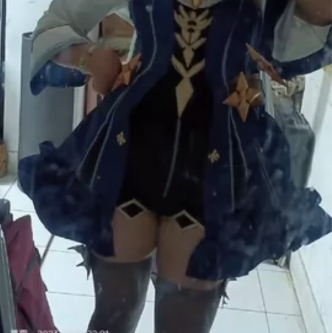 悠窝窝砂糖M码大全套造型假发，鞋子37.3...