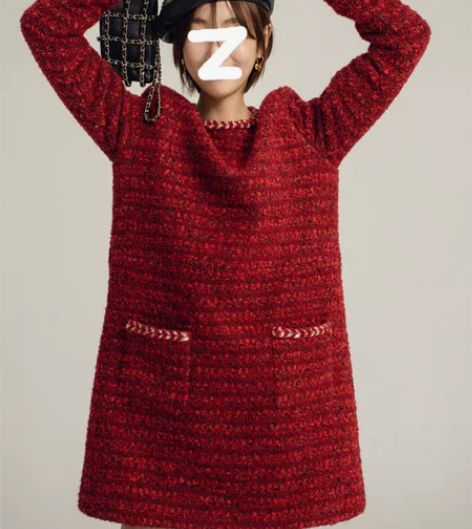 茶歇法式气场连衣裙 小香风～ 一次都没有穿...