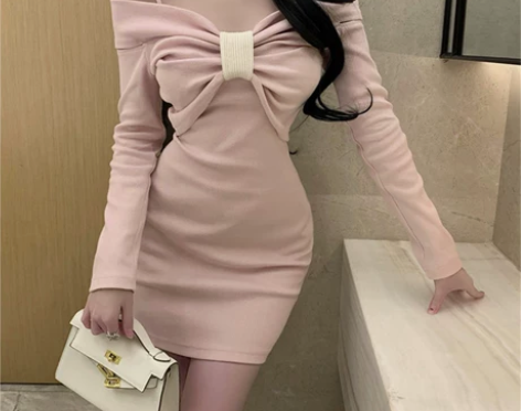 【焕新价】气质女神范轻熟风裙子性感一字肩连...