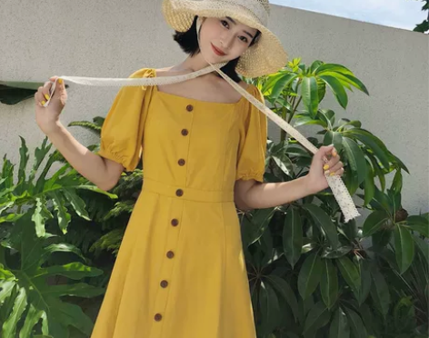 ?ins超火连衣裙极简主义2018新款慵懒...