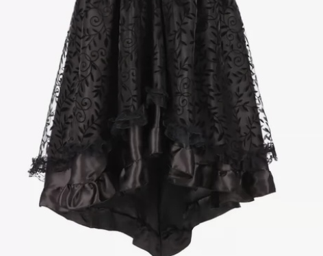 哥特暗黑绑带拉链蕾丝亚文化亚比原宿街头二次...