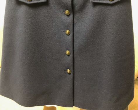 军旅风毛呢A字裙，全新，手工测量腰围76，...