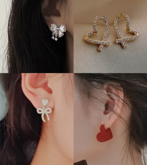 出售各种925银耳饰法式韩版复古港风仙女风...