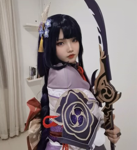 雷电将军大全套！L码（服装假发状态好） 假...