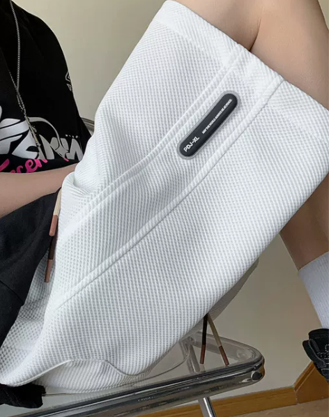 短裤男 短裤中裤华夫格男士夏季潮牌美式篮球...