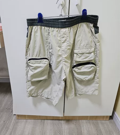 zara男士米色短裤，L码，177，77穿...