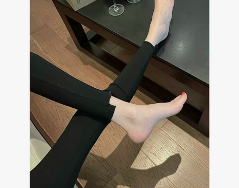 Wus【买了又买】休闲长款铅笔裤女春秋款弹...