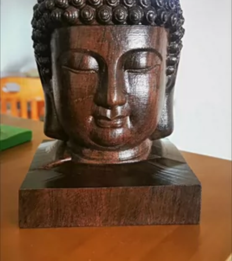 低价清仓,黑檀木雕佛头雕花大日如来佛祖佛像...