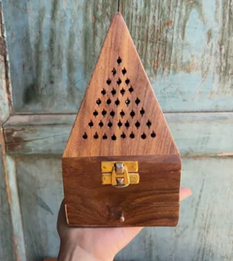 【微瑕】全新印度进口 木质塔香炉/锥香炉 ...