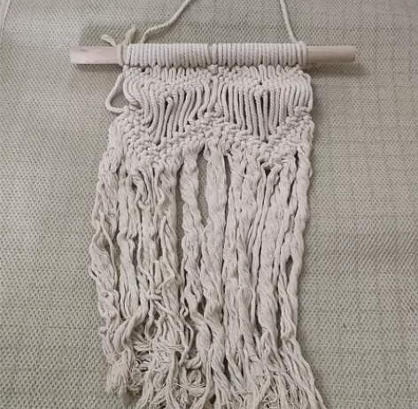 北欧风手工编织挂毯网兜花篮挂件民宿客厅卧室...