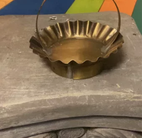 美国回流黄铜小花篮vintage别墅会所装...