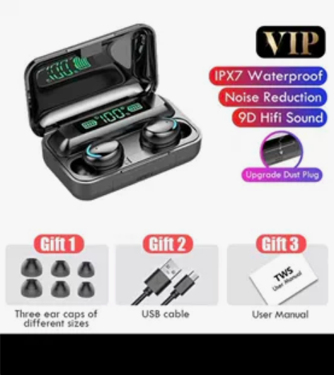 F9无线蓝牙高端新款TW降噪触摸塞入耳式隐...