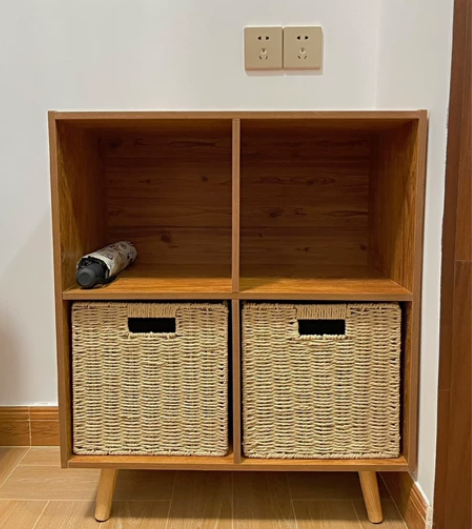 可折叠式收纳筐纸仿藤编收纳盒大号衣服杂物收...