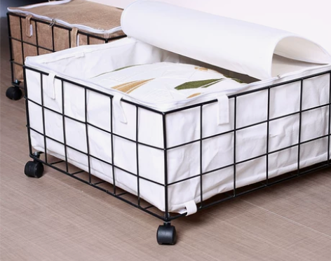 床底收纳箱收纳神器，ins款，扁平铁艺特大...