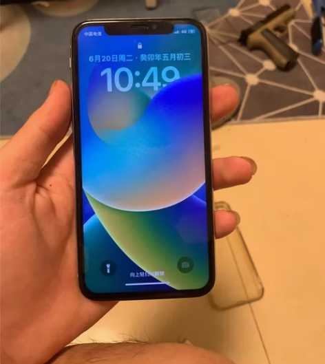 备用机苹果x，64g，更换国产屏幕，电池7...