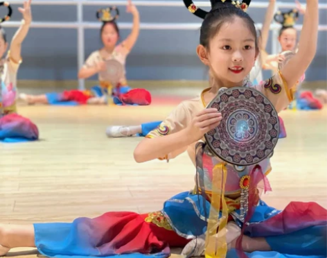 飞天乐鼓演出服敦煌舞蹈服儿童古典舞服装妙音...