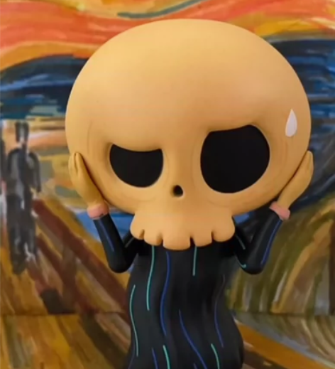 呐喊 labubu 精灵艺术系列 盒卡齐全...