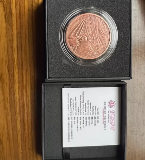 普通金属纪念币章NAMI呐喊 古铜 售出不...