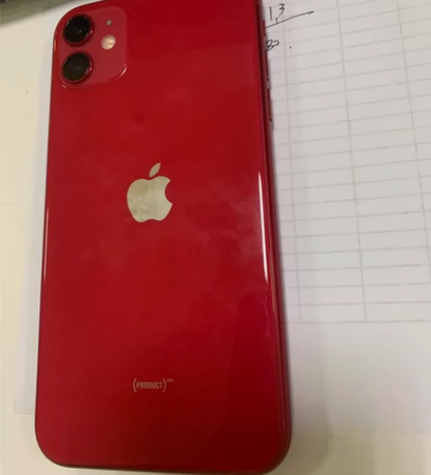 ?自用苹果11红色 轻微磕碰 屏幕有细微划...