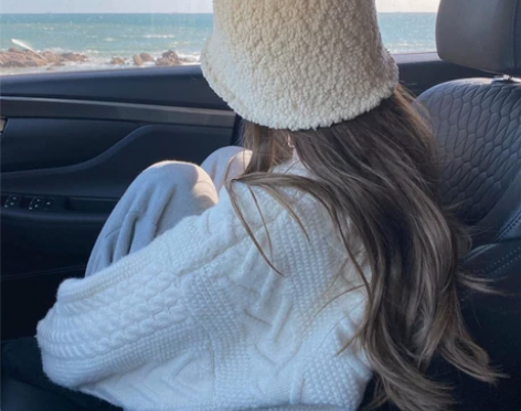 秋冬季新款帽子网红钟型毛绒水桶帽韩版潮in...