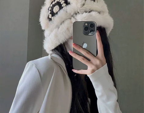 国潮醒狮渔夫帽子女秋冬保暖可爱毛绒虎头帽大...