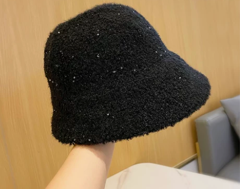 帽子女秋冬季毛绒渔夫帽韩版潮百搭保暖不规则...