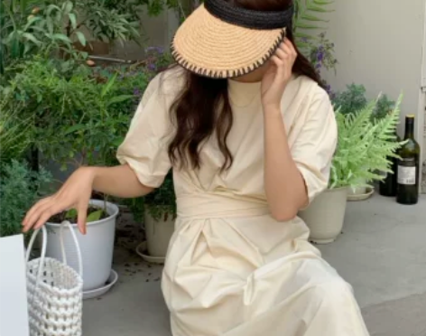 ?芝士商店~遮阳防晒草帽草编帽女夏季防紫外...