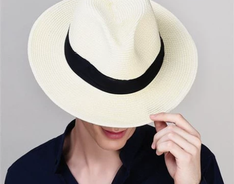 帽子男女夏天旅游度假沙滩帽可折叠宽沿太阳帽...