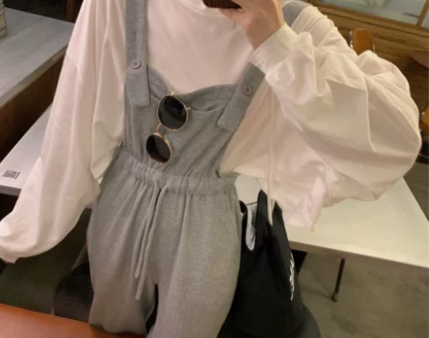 钱夫人家 抗UV黑科技纯色防晒长袖T恤女短...