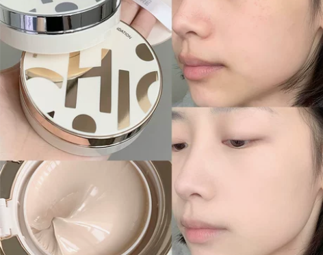 稚优泉502气垫粉霜遮瑕保湿持久混油皮粉底...