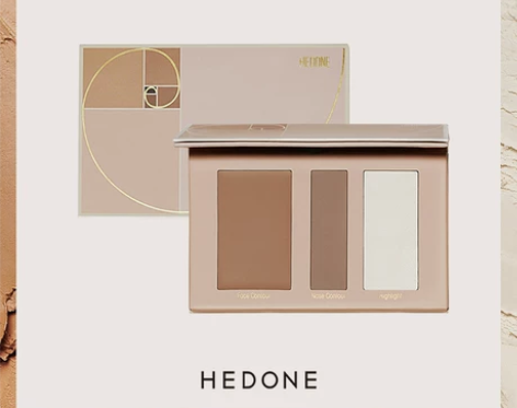 HEDONE修容盘三色哑光高光膏一体盘立体...