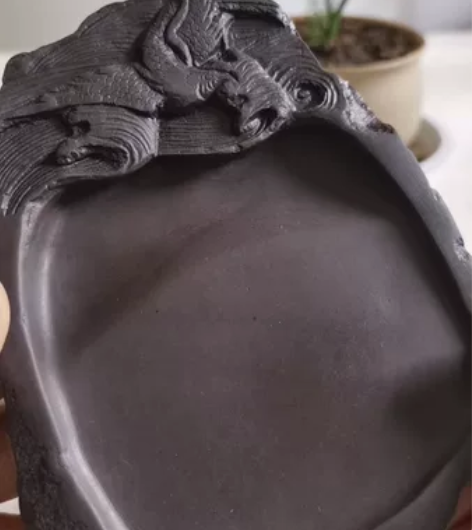 敲边回流宋坑—大五寸端砚—鹰击长空 形制：...