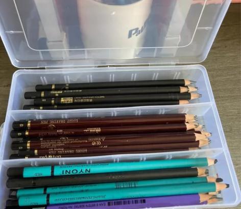 画室不干清理库存铅笔 老人头素描18支，尼...