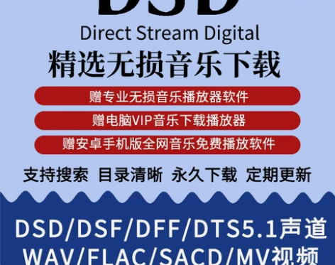 DSD无损车载音乐下载包高音质音源免费歌曲...