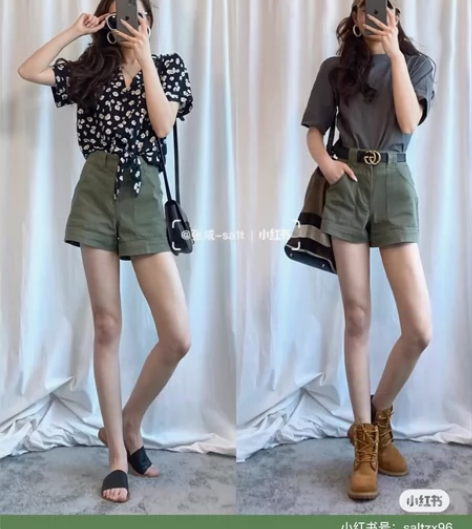 Hollister短裤，最小码，穿过两次左...