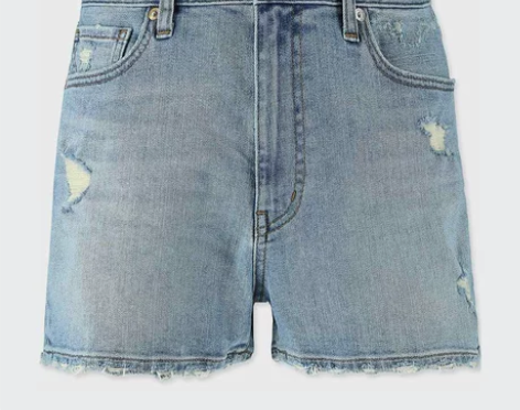 【狂欢价】女装 高腰牛仔短裤(水洗产品) ...