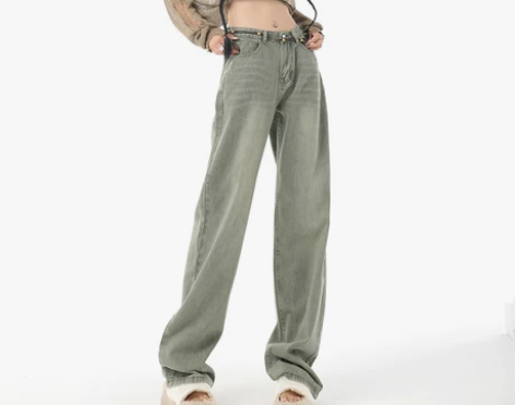 【狂欢价】美式复古阔腿牛仔裤女春秋2022年秋冬新款高腰宽松... 【狂欢价】美式复古阔腿牛仔裤女春秋2022年秋冬新款高腰宽松...
