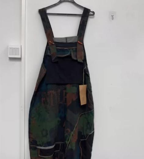 复古背带裤夏款均码全新 100斤穿到180...