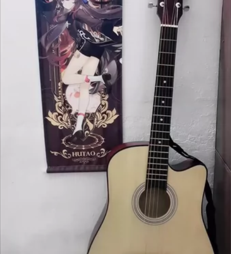 41寸单板吉他初学者学生38寸民谣木吉他新...