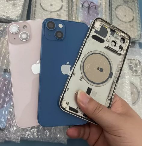 苹果13原拆中框总成后盖。苹果13原装拆机...