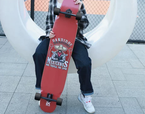 deckwar长板滑板女生初学者舞板公路刷...