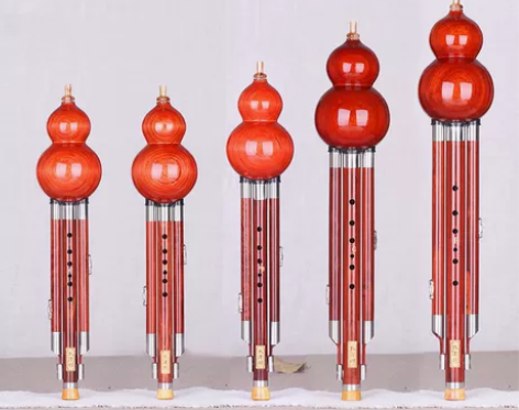 孔雀河演奏型C调降B全红檀木葫芦丝乐器小D...