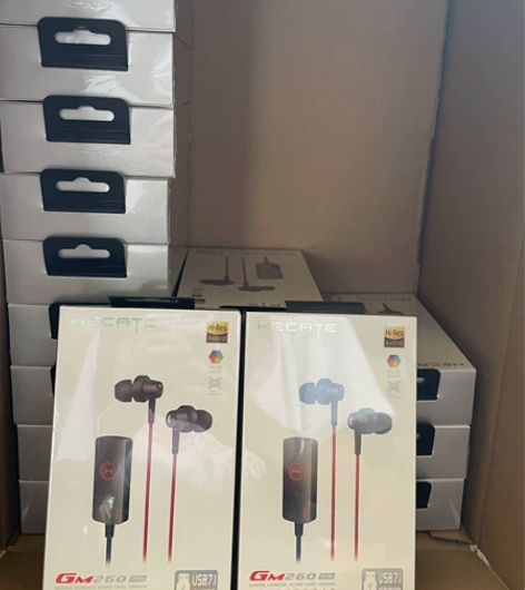 漫步者GM260声卡版游戏耳机入耳式有线带...