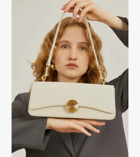 【西木汀】 少女征途 牛皮腋下包女小众单肩...